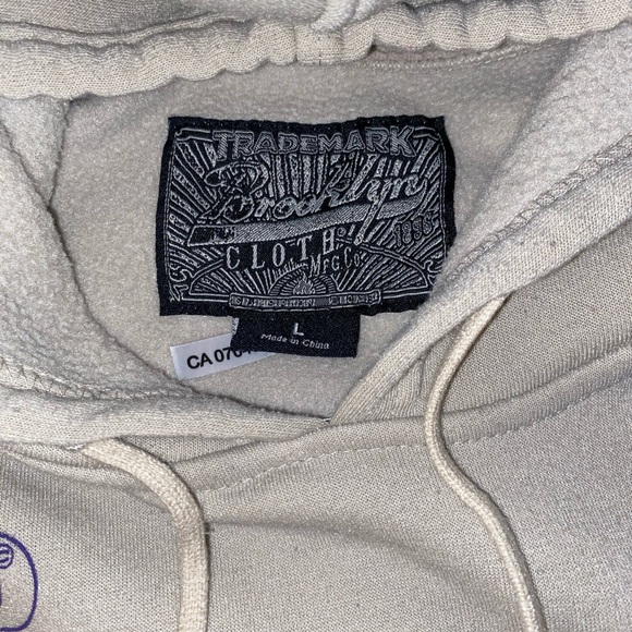 💎 Brooklyn Cloth Cream Hoodie Size L - Picture 10 of 15